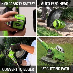 Greenworks 40V 13-Inch Cordless String Trimmer / Edger