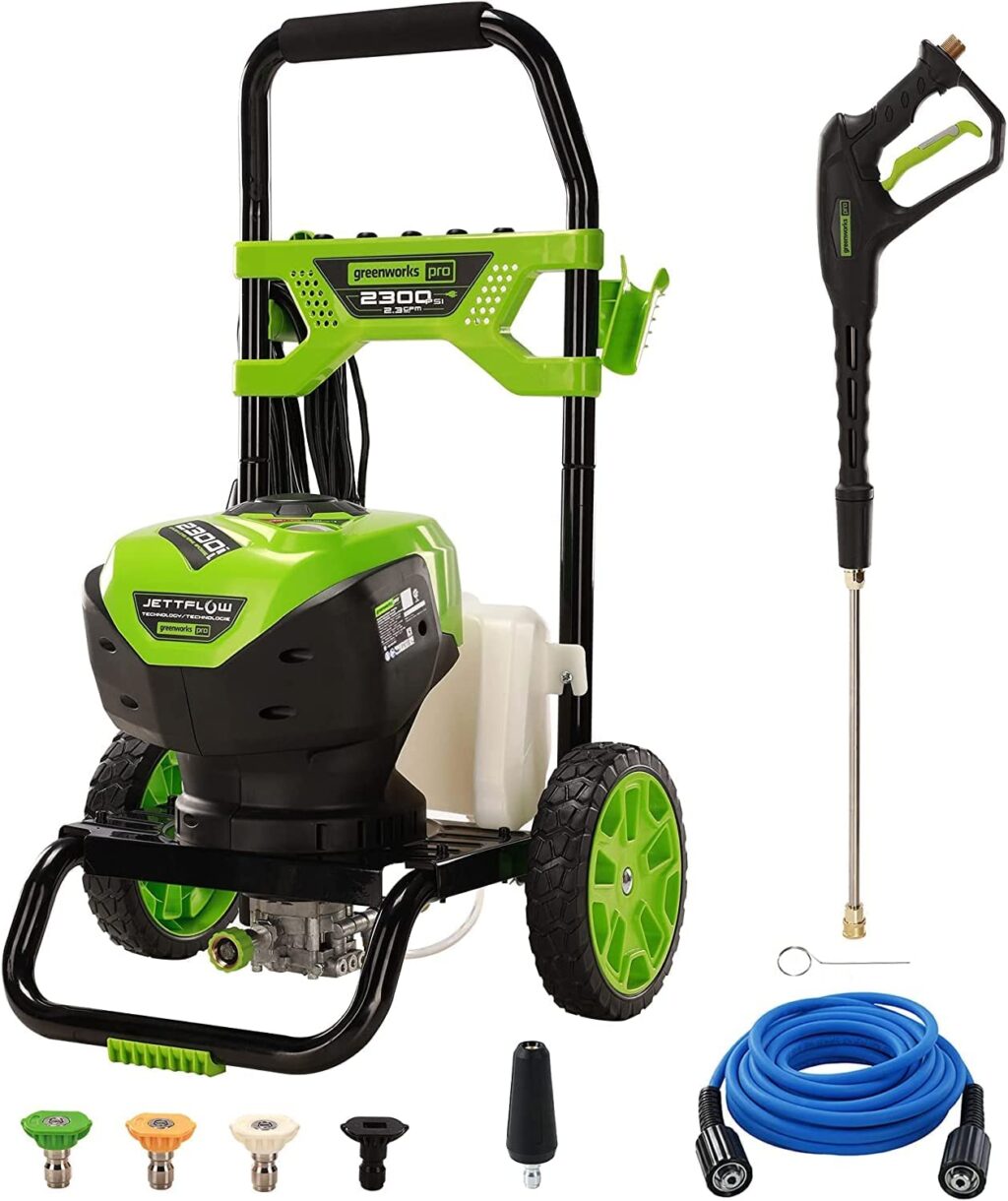 Greenworks PRO 2300 PSI Electric Pressure Washer Review - Outdoor Power ...